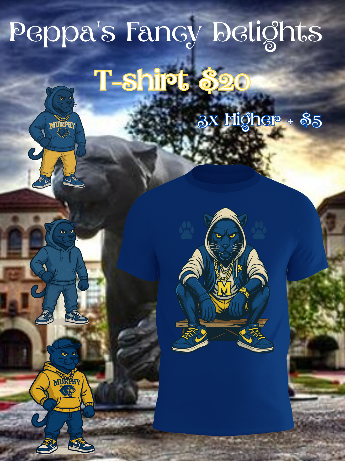 💙 Murphy High School Alumni Panther T-Shirt 💛