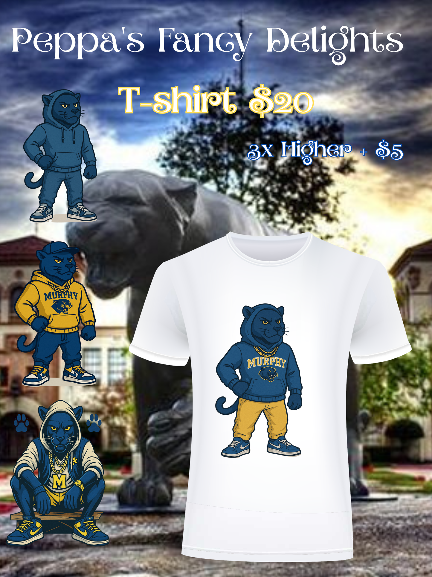 💙 Murphy High School Alumni Panther T-Shirt 💛