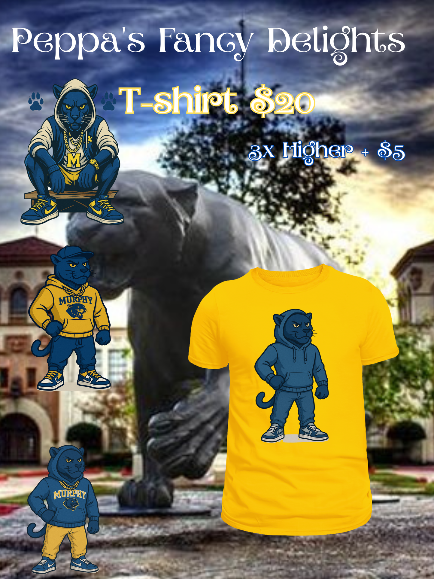 💙 Murphy High School Alumni Panther T-Shirt 💛