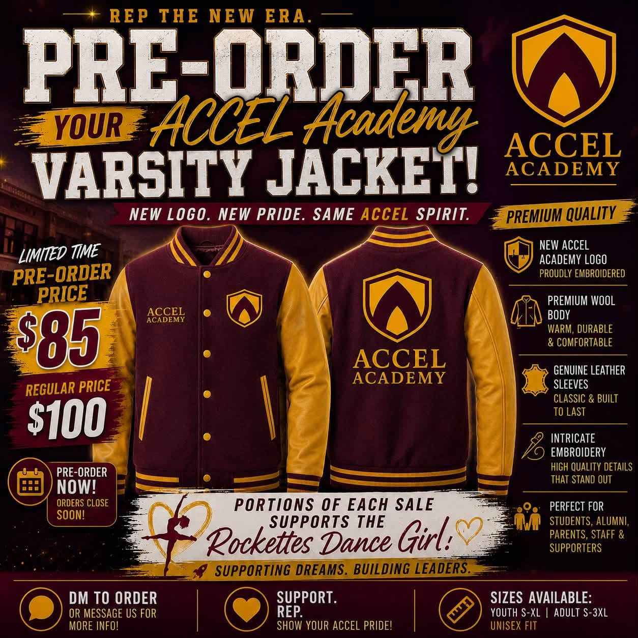 Varsity Jackets Pre Order Deposit
