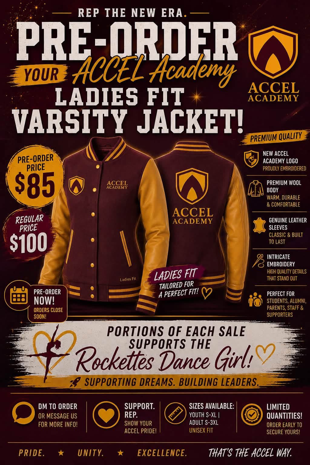 Varsity Jackets Pre Order Deposit