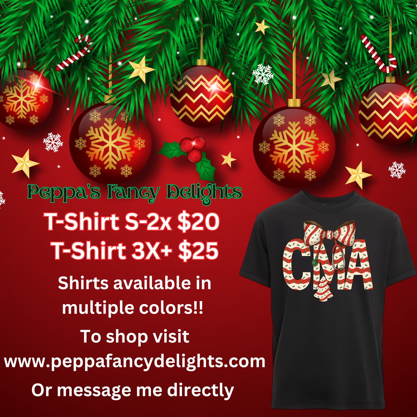 🎄✨Healthcare Holiday Tees Are Here! ✨🎄