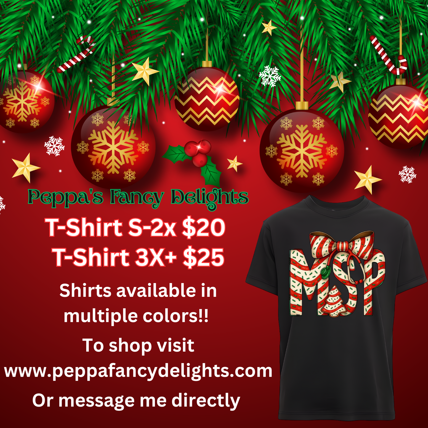 🎄✨Healthcare Holiday Tees Are Here! ✨🎄