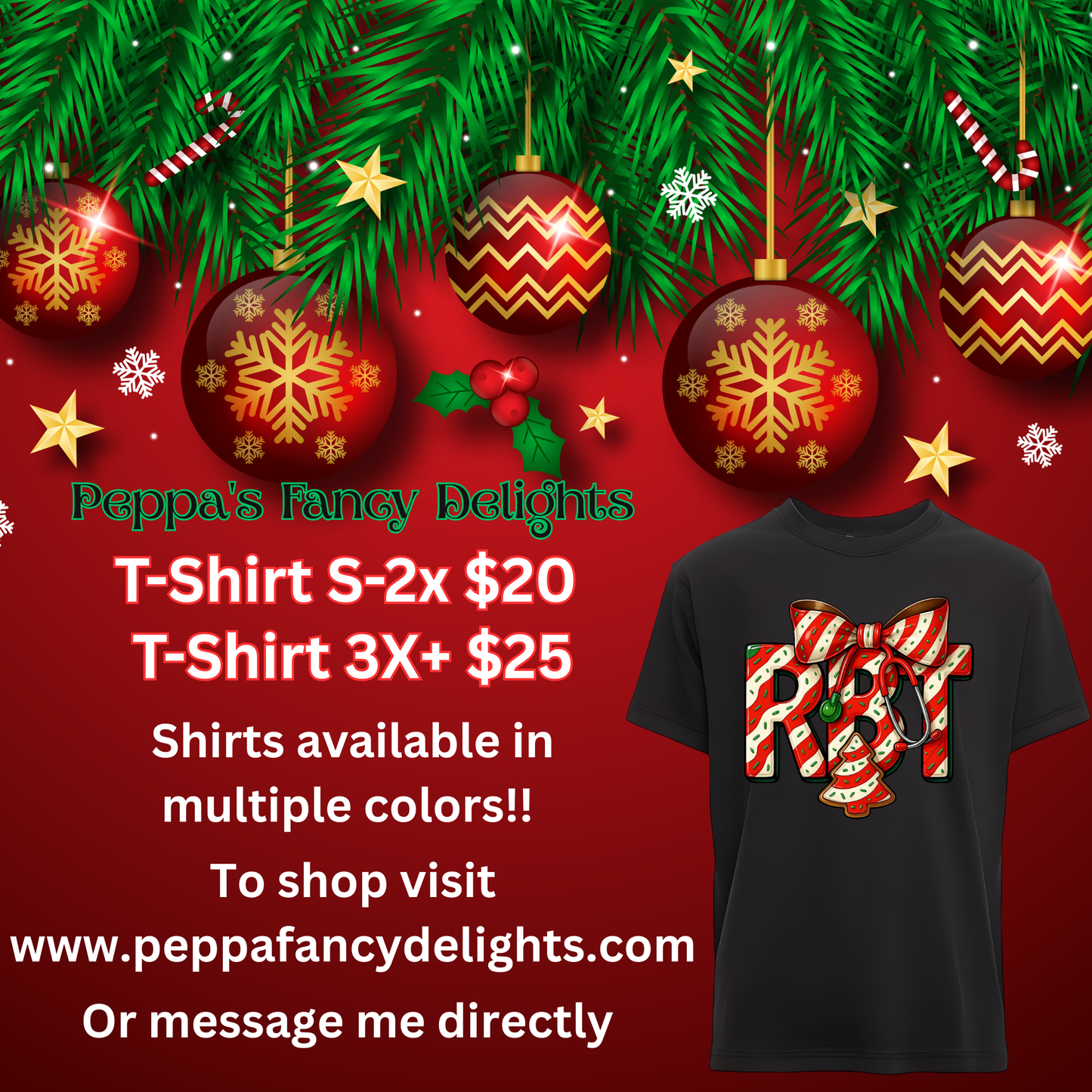 🎄✨Healthcare Holiday Tees Are Here! ✨🎄