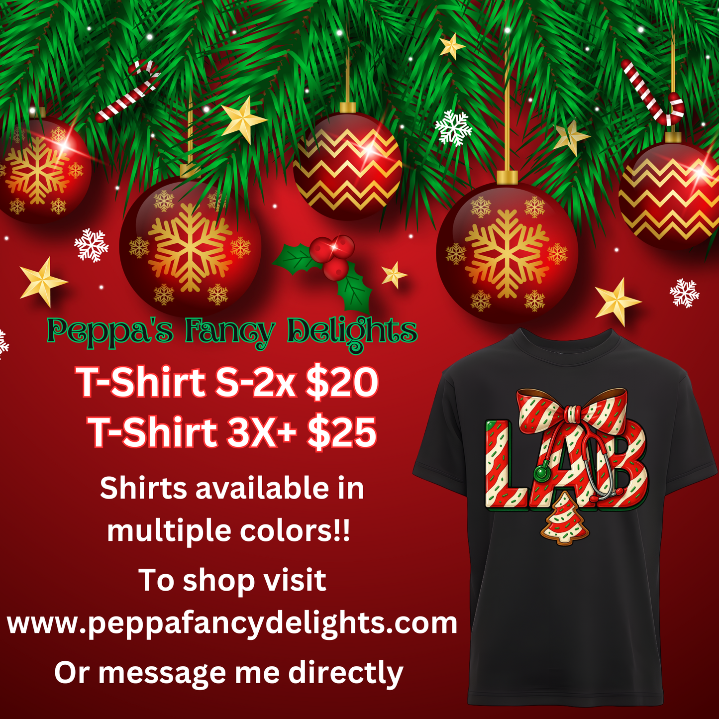 🎄✨Healthcare Holiday Tees Are Here! ✨🎄